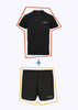 running t-shirts and shorts Lava Sportswear